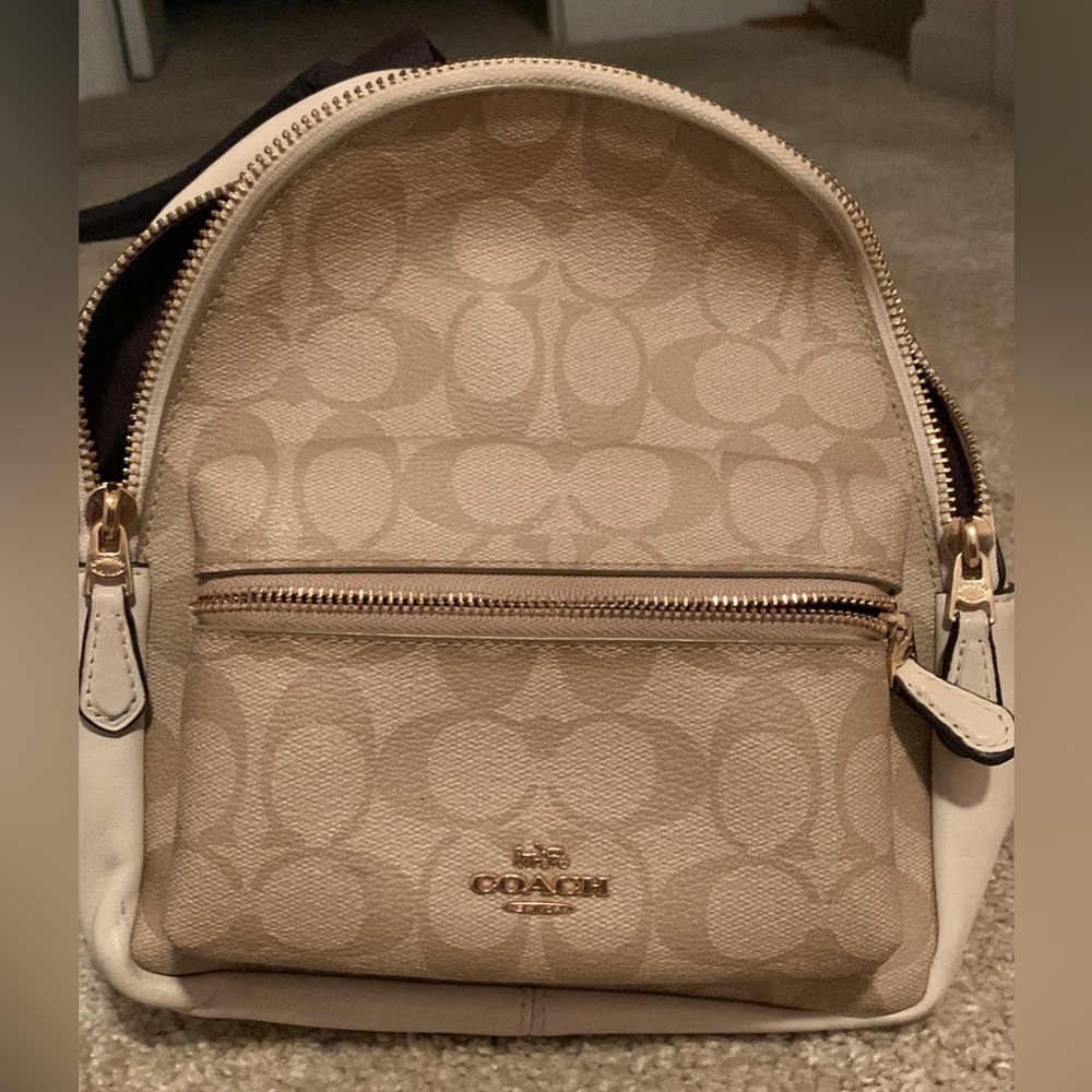 Small Coach brand backpack purse